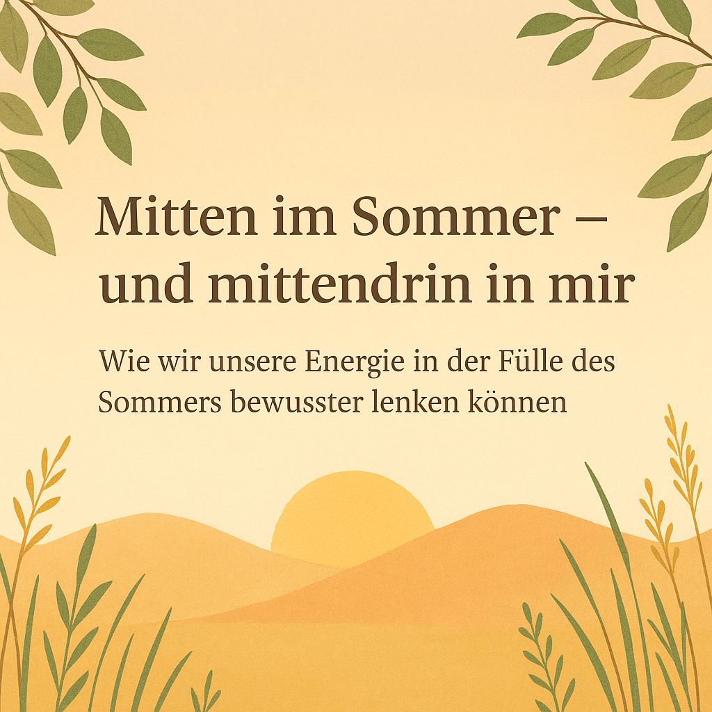 Mitten im Sommer – und mittendrin in mir